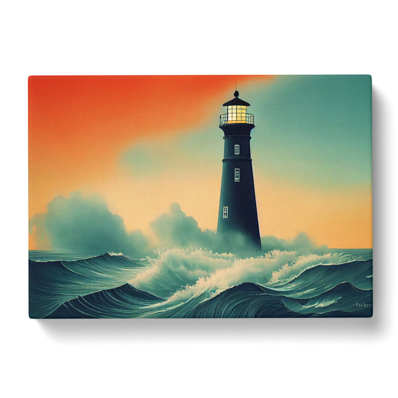 Lighthouse Seascape Vol.2 - Wrapped Canvas Print, 35cm H x 50cm W x 3cm D