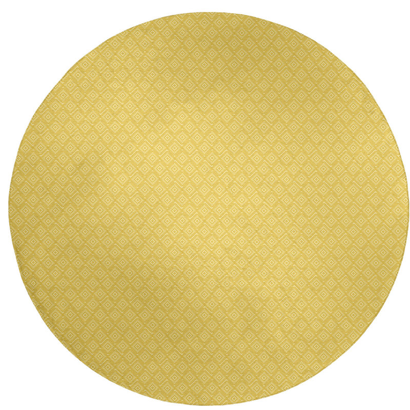 Tapis de la zone jaune labyrinthe square, Rond 5 pi