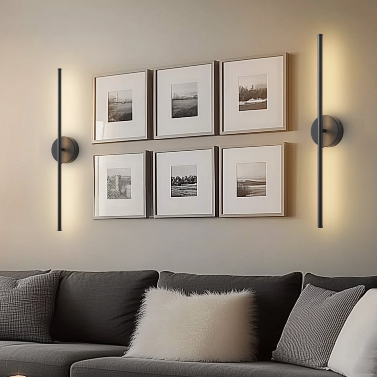 Battery Operated Wall Sconces With Remote Control, Led Wall Sconce With 350 Degree Rotation