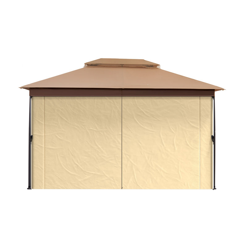 10 Ft. W x 13 Ft. D Iron Patio Gazebo