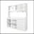 Large Kitchen Hutch Cabinet with 4 Doors, 4 Drawers, and Microwave Shelf for Enhanced Storage and Organization-128975507
