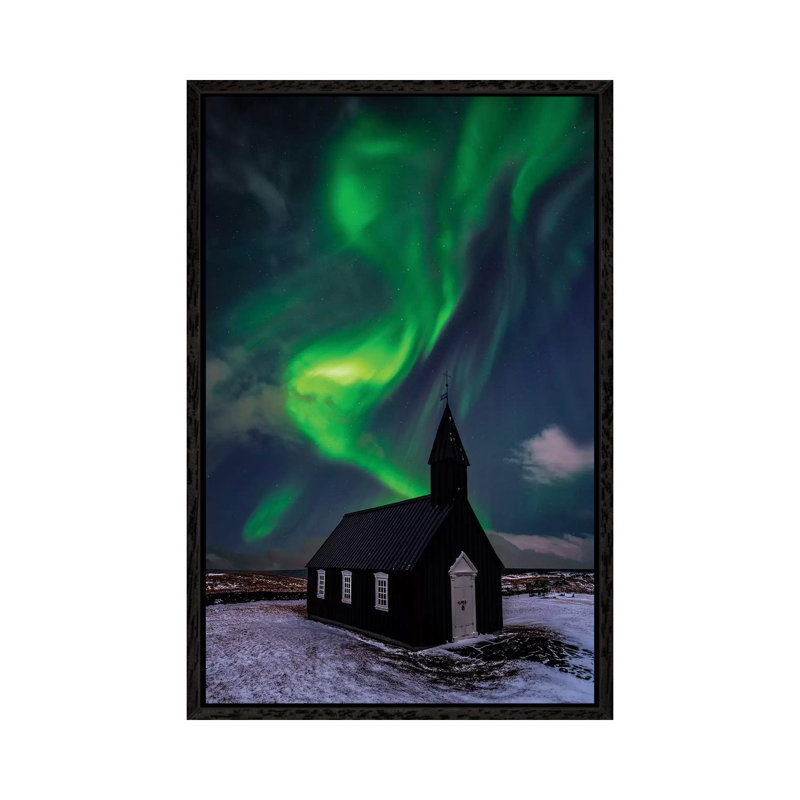 Untitled 1 Piece Wall Art on Canvas, 66.04cm H x 45.72cm W x 3.81cm D, Black Floater Framed