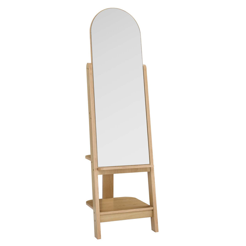 Modway Ascend Standing Mirror, Oak