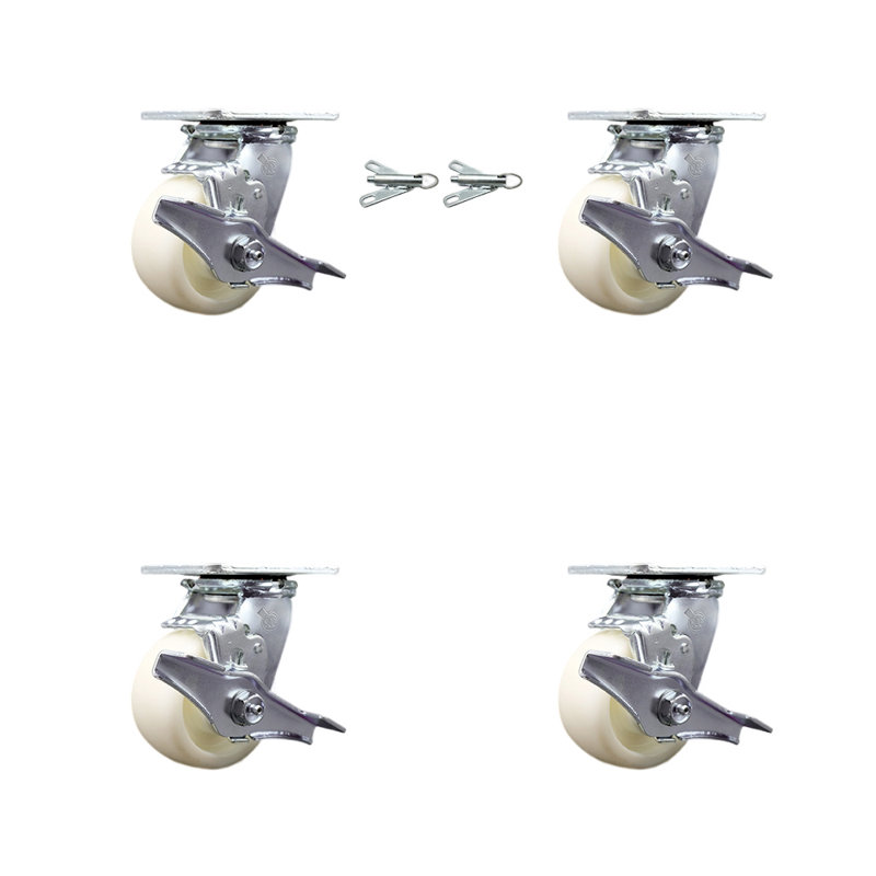 4-Piece Nylon Caster Set