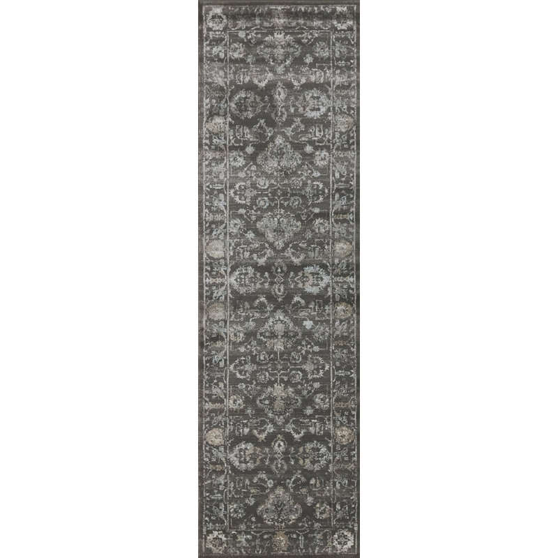 Tapis brun / brun clair Benson, Tapis de couloir : 2 pi 2 po x 7 pi 7 po