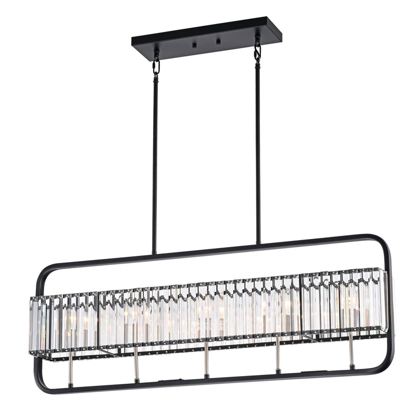 Lustre rectangulaire à 5 lumières Peraza