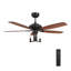 Ventilateur de plafond 52 po avec télécommande Huntley, ensemble d'éclairage inclus