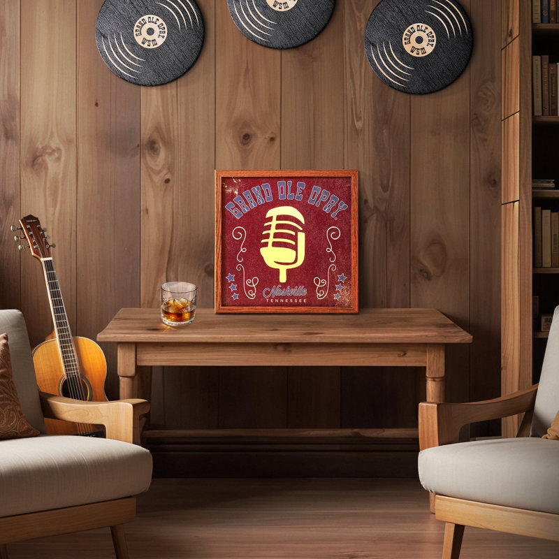 Grand Ole Opry Nashville Microphone LED Tabletop Light Box
