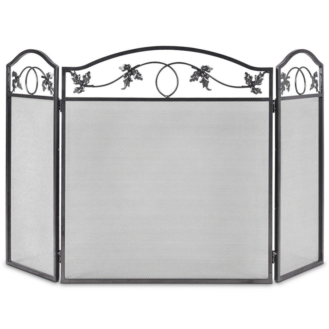 Larocca 3 Panel Iron Fireplace Screen