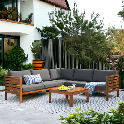 Acacia 4 - Person Patio Conversation Set with Cushions