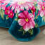 Couverture polaire à imprimé floral