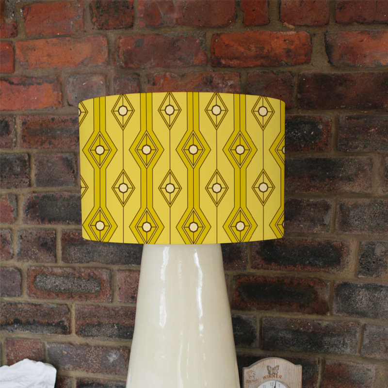 Cotton Drum Lamp Shade ( Uno ), 25cm H x 40cm W x 40cm D