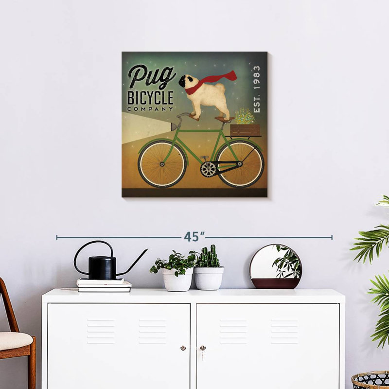 Brampt Pug On A Bike