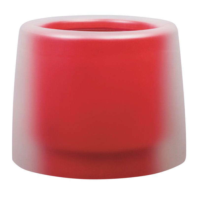 Pot Planter, Red, 63cm H x 40cm D