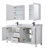 Daria 72'' Double Bathroom Vanity with Carrara Marble Top-40066247-70404273-70404270