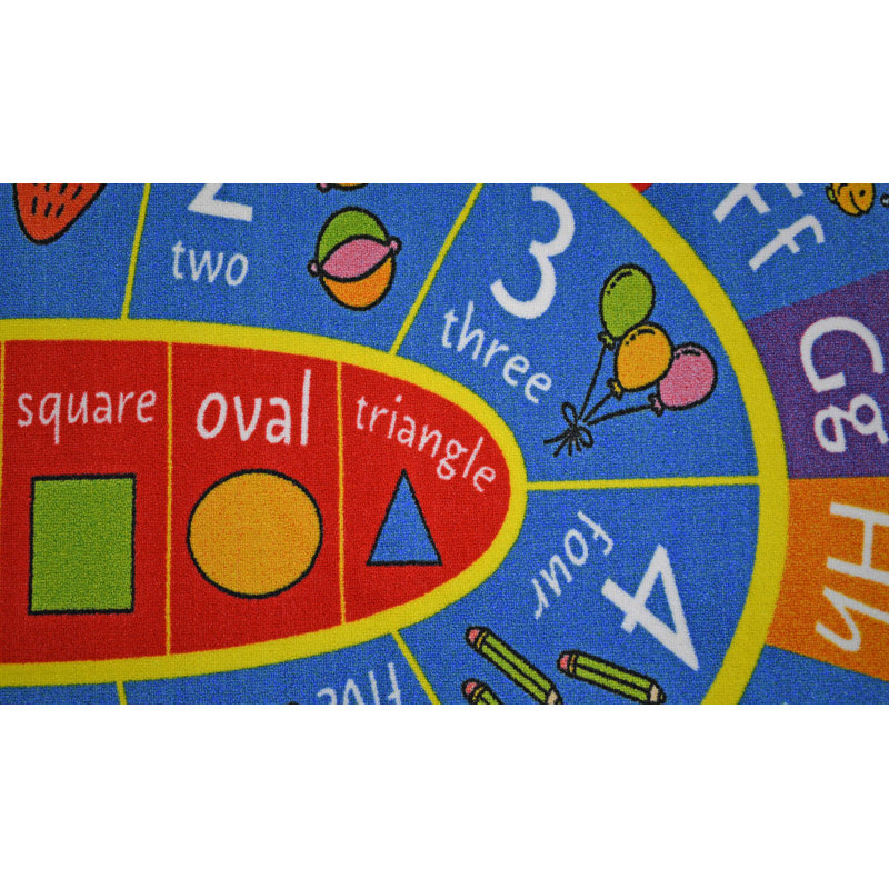 ABC Alphabet Numéros pour enfants, Ovale 3 pi 3 po x 4 pi 7 po