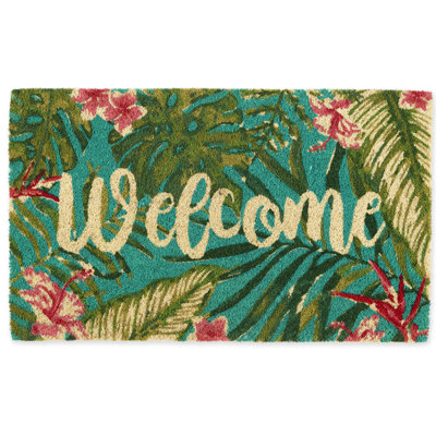 Louvenia Non-Slip Floral Doormat