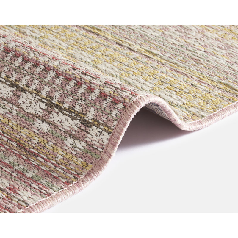 Pine Flatweave Pink/Yellow Rug, Rechteckig 200 x 290 cm