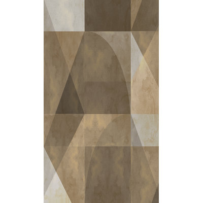 Geo Horizon Brown Wall Mural