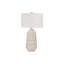 Lampe de table contemporaine avec base texturée en céramique et éclairage réglable (ampoule non incluse)