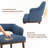 Modern Upholstered Dining Chair with Walnut Wood Legs-181813623-180612299