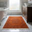 Tapis traditionnel rétro orange brûlé surteint-326682397
