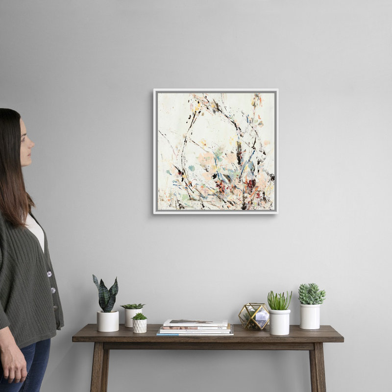 «Afprès Walk I» par Jodi Maas, reproduction d'art sur toile, H 22 po x l 22 po x P 1,75 po, Cadre flottant blanc