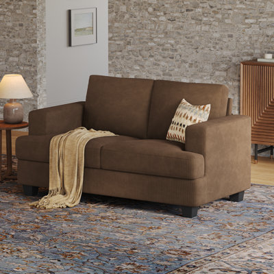 63 '' Upholstered Sofa 2 Seater Couches Small Loveseat For Small Apartment Living Room