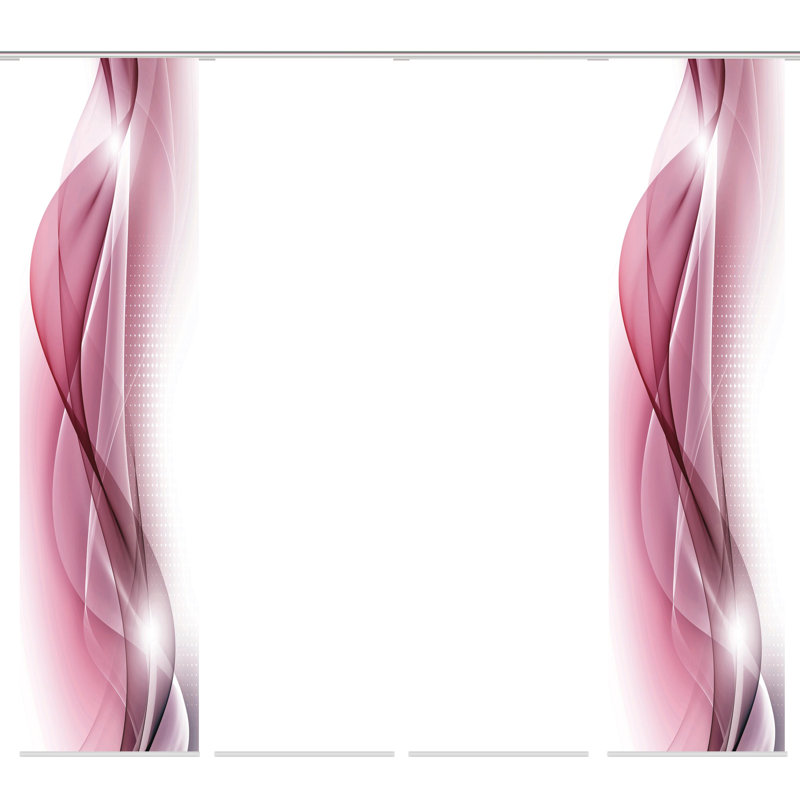 Parmer Polyester Standard Track Insert Sliding Panel, Pink