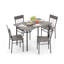 Ensemble de table de salle à manger 5 pièces pour 4 personnes avec table de cuisine et 4 chaises-605101470