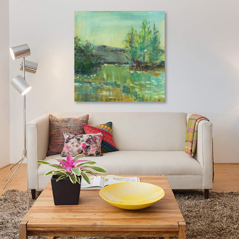 « belle life », reproduction sur toile, H 18 po x l 18 po x P 1,5 po, Toile tendue