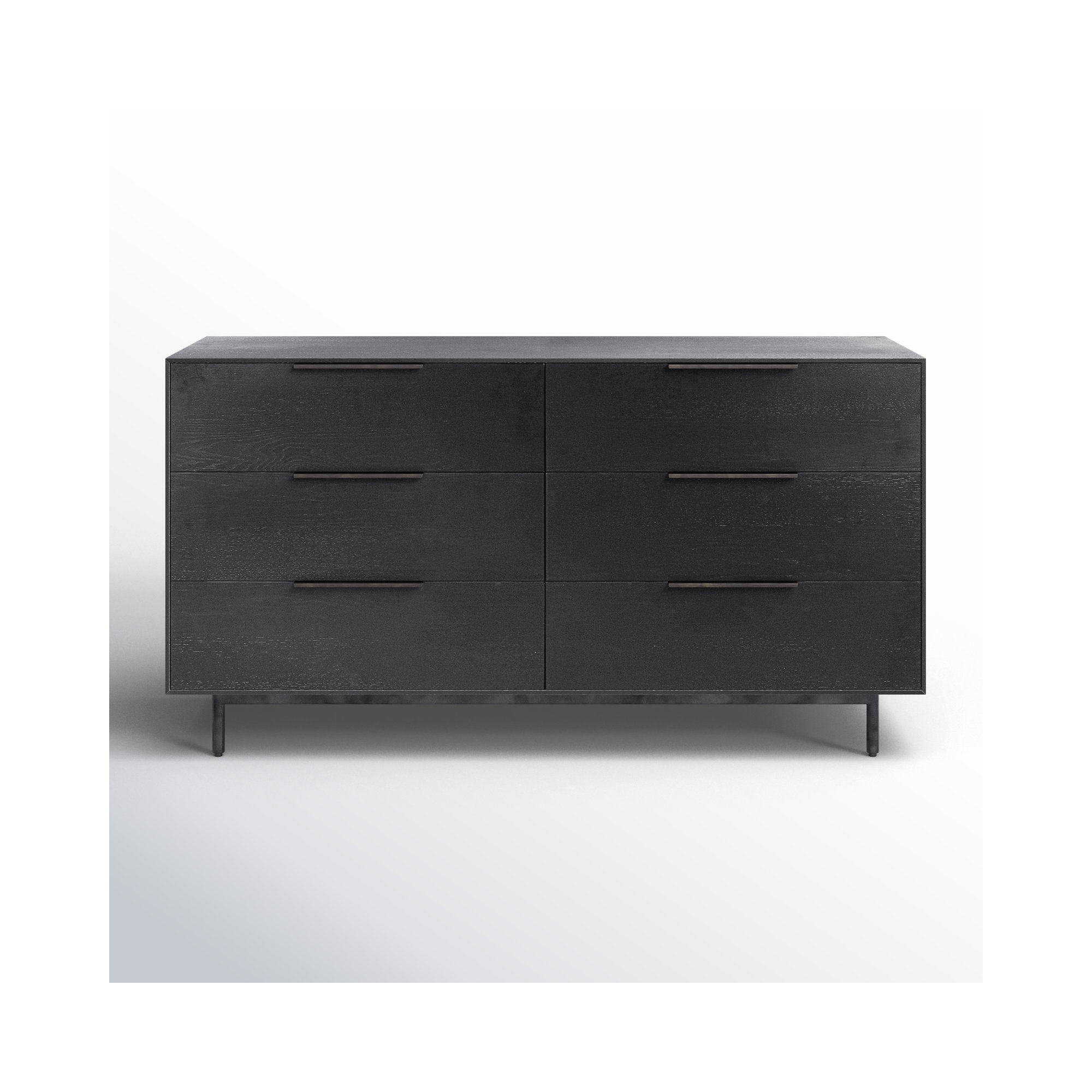 Ellis 6-Drawer Dresser, Black