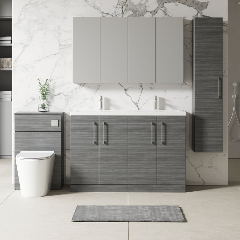 Teriq 1205 mm Bathroom Vanity, Solace Oak