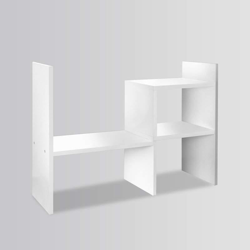 Organisateur de bureau en bois, Blanc