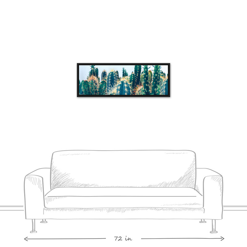 Jardin de cactus, H 13,75 po x l 35,75 po x P 1,75 po