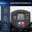 HOMCOM Portable Mini Stepper Exercise Fitness Machine for Legs Arms Black
