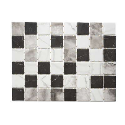 Carreau de mosaïque en verre 12 po x 16 po Eterna
