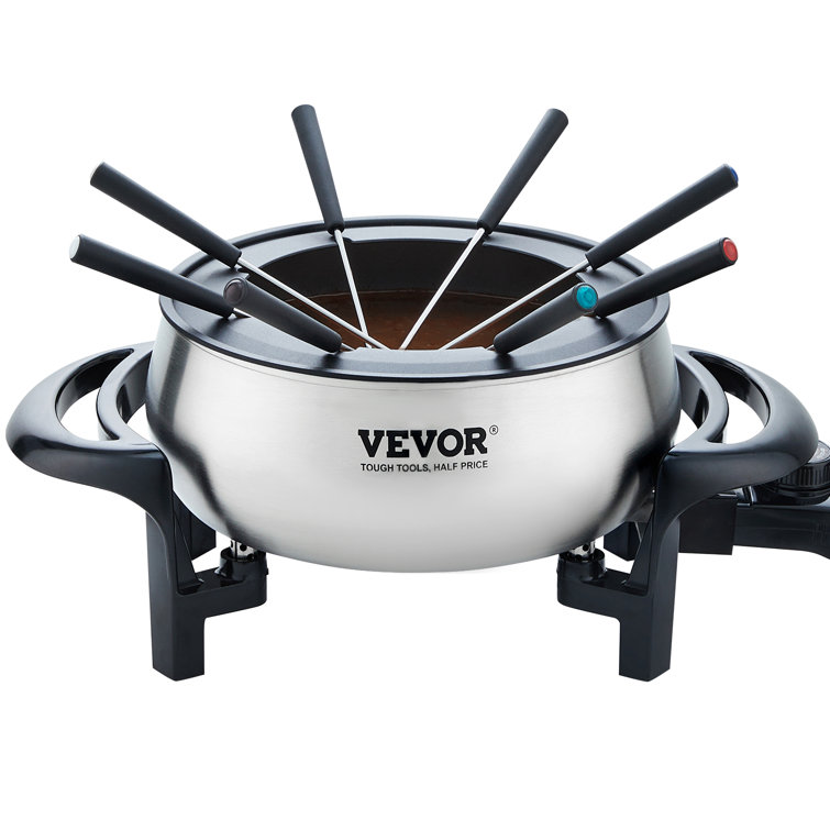 Vevor 3 qt. Stainless Steel Fondue Set