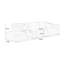 Canapé modulaire blanc en coton et lin-111933295