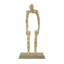 Figurine humaine abstraite 8 pi x 5 po x 16,5 po avec base piédestal robuste