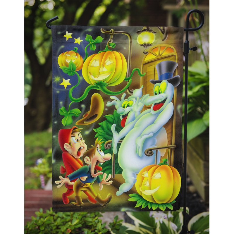 Yurig Double Sided Polyester Halloween Garden Flag, 15" H  x 11" W