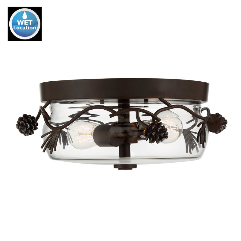 Fauzia Glass Flush Mount