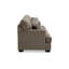 Grand canapé-lit Ead, 4 coussins décoratifs, polyester muscade-110979828