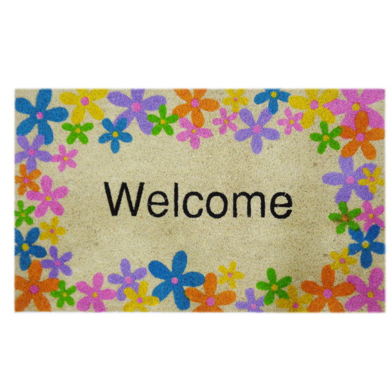Tapis de porte d’extérieur antidérapant 30" x 18" Demi