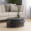 TABLE BASSE MODERNE ROTATIF - Noir mat