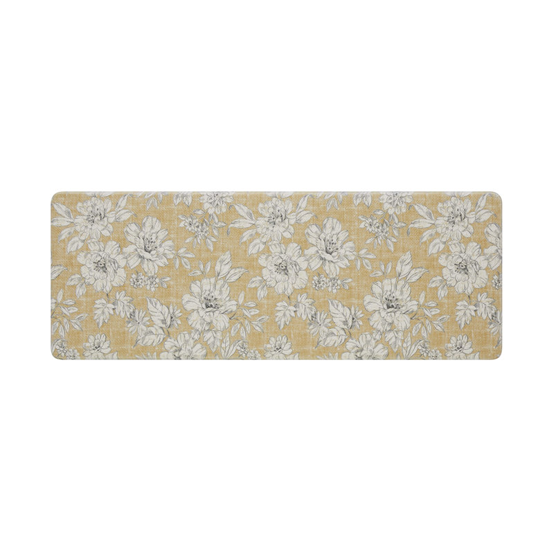 Gray 48" PVC Anti-Fatigue Kitchen Mat