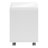 File Cabinet, Rolling Mobile, Storage Drawers, Printer Stand, Office, Work, Laminate, Glossy White