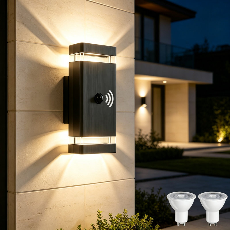 Anthracite Grey Plug-in Outdoor Sconce