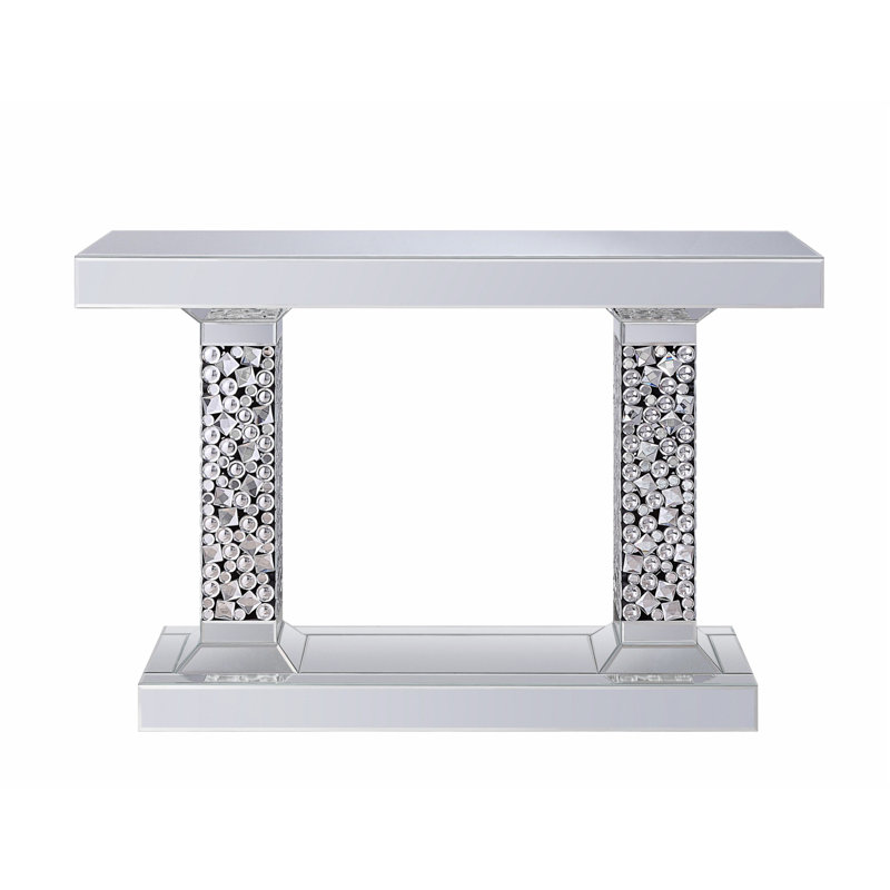 Lachina Glam Mirrored & Faux Gems Console Table, A Stunning Accent Piece for Entryways and Living Spaces with High - Quality Craftsmanship