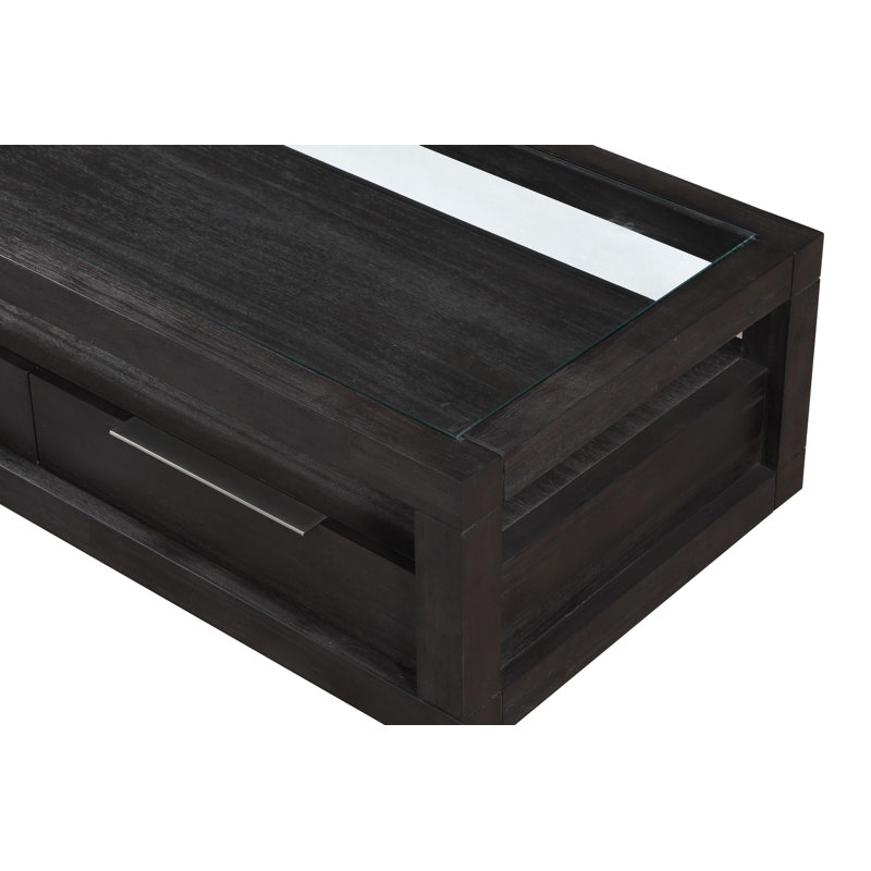 Table basse avec tablette et plancher Santiago
